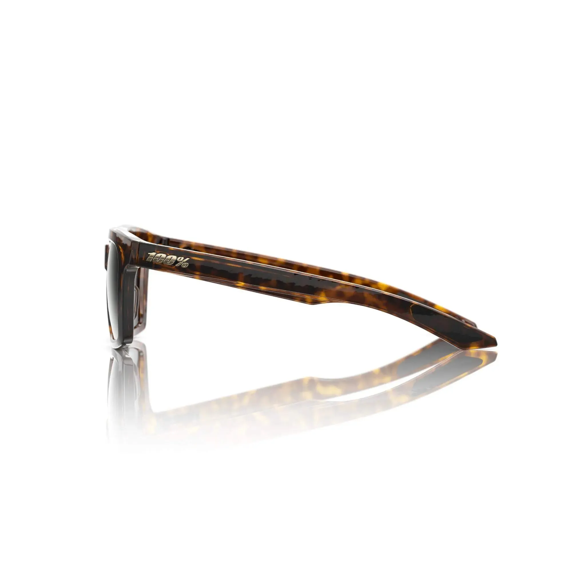 100% Erba Glasses Gloss Havana / Gold Mirror Lens