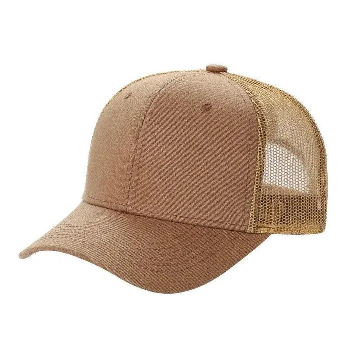 12 Pack Trucker Mesh Hat Cap - Curved Bill, 6-Panel