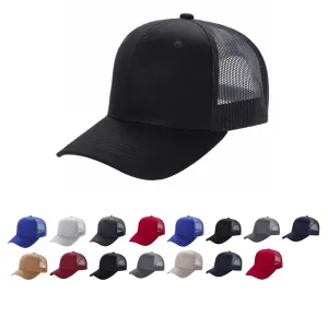 12 Pack Trucker Mesh Hat Cap - Curved Bill, 6-Panel