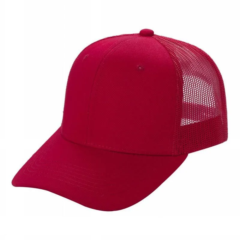 12 Pack Trucker Mesh Hat Cap - Curved Bill, 6-Panel