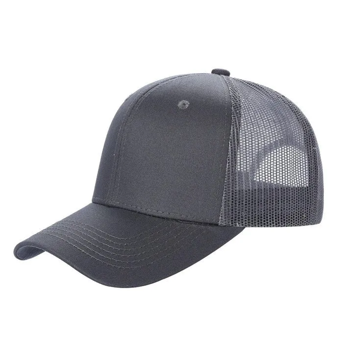 12 Pack Trucker Mesh Hat Cap - Curved Bill, 6-Panel