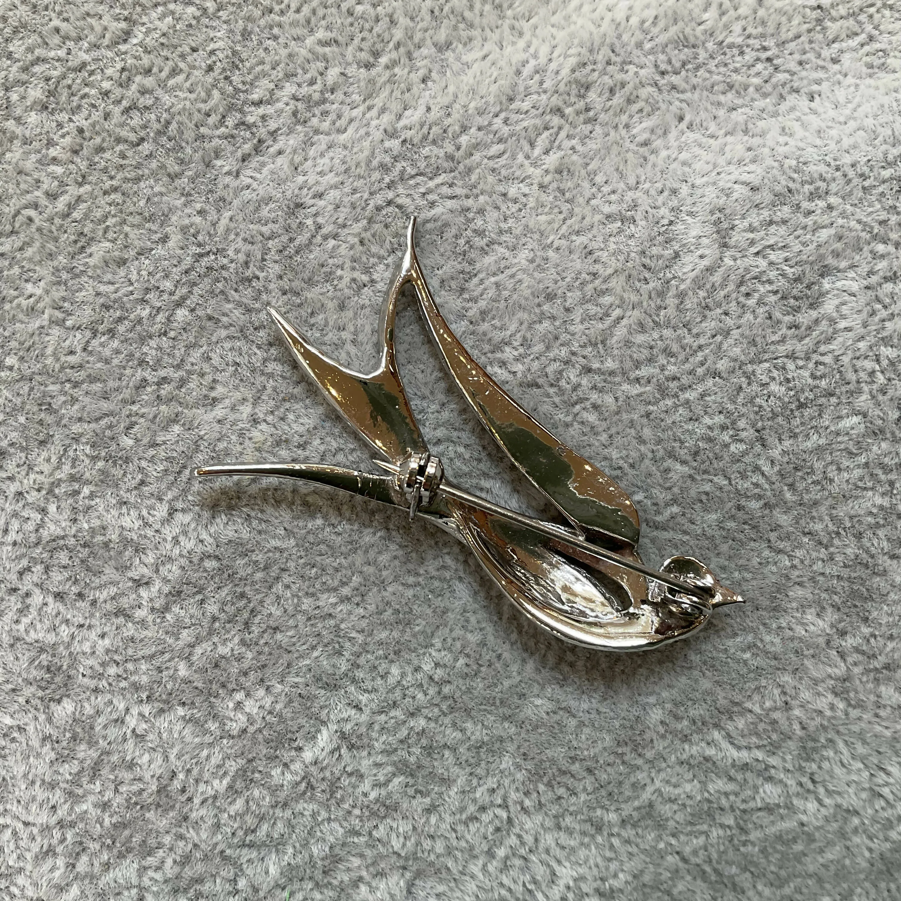 1950’s marcasite swallow brooch