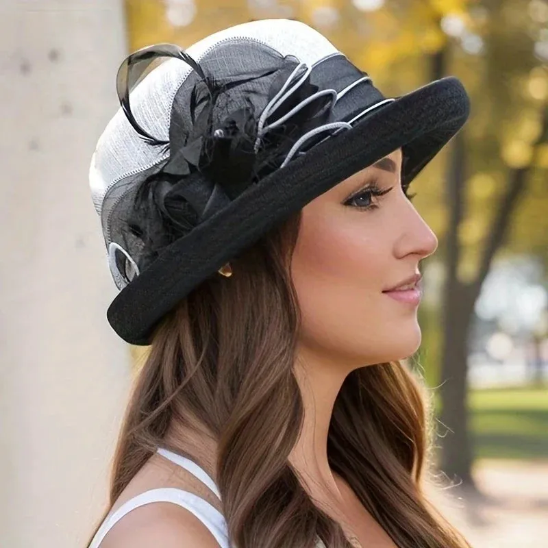 2024 British Casual Top Hat Women's Sun Protection Sun Hat