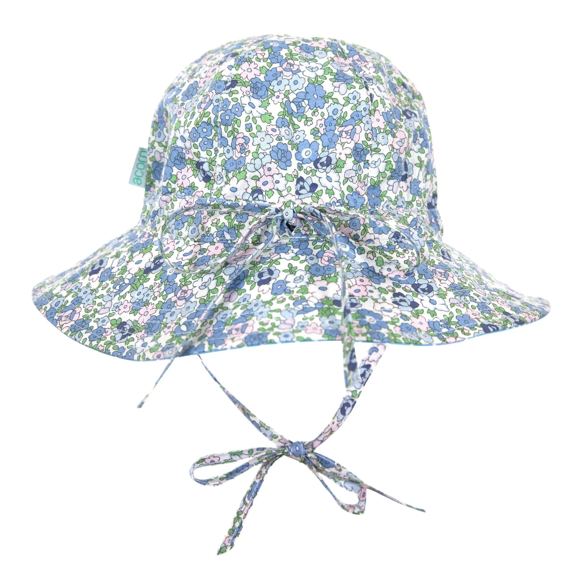 ACORN KIDS - SOPHIA REVERSIBLE SUNHAT: PINK, BLUE & GREEN