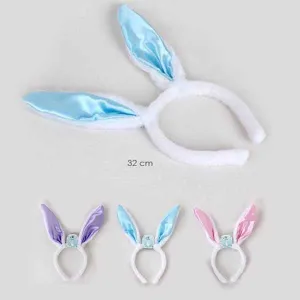 Assorted Color Bunny Ear Headband 2116 (12 units)