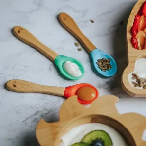 Baby Bamboo Weaning Spoons - Set of 3