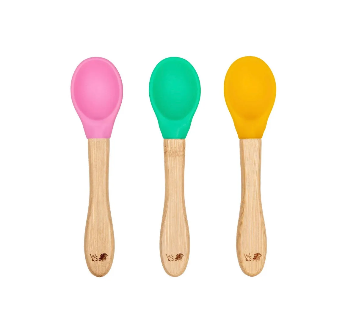 Baby Bamboo Weaning Spoons - Set of 3