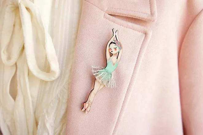 Ballerina Brooch by Laliblue