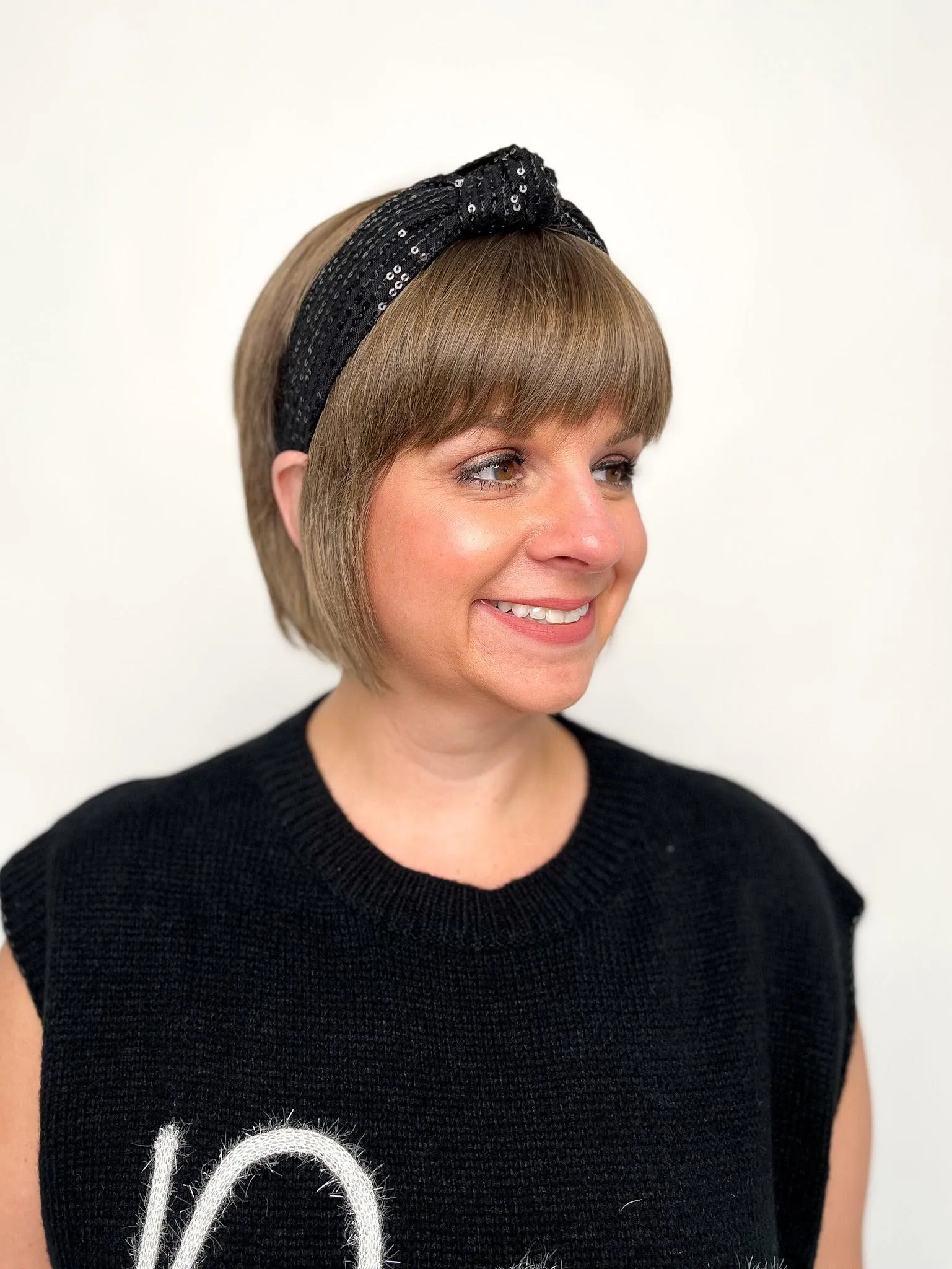 Black Sequin Headband