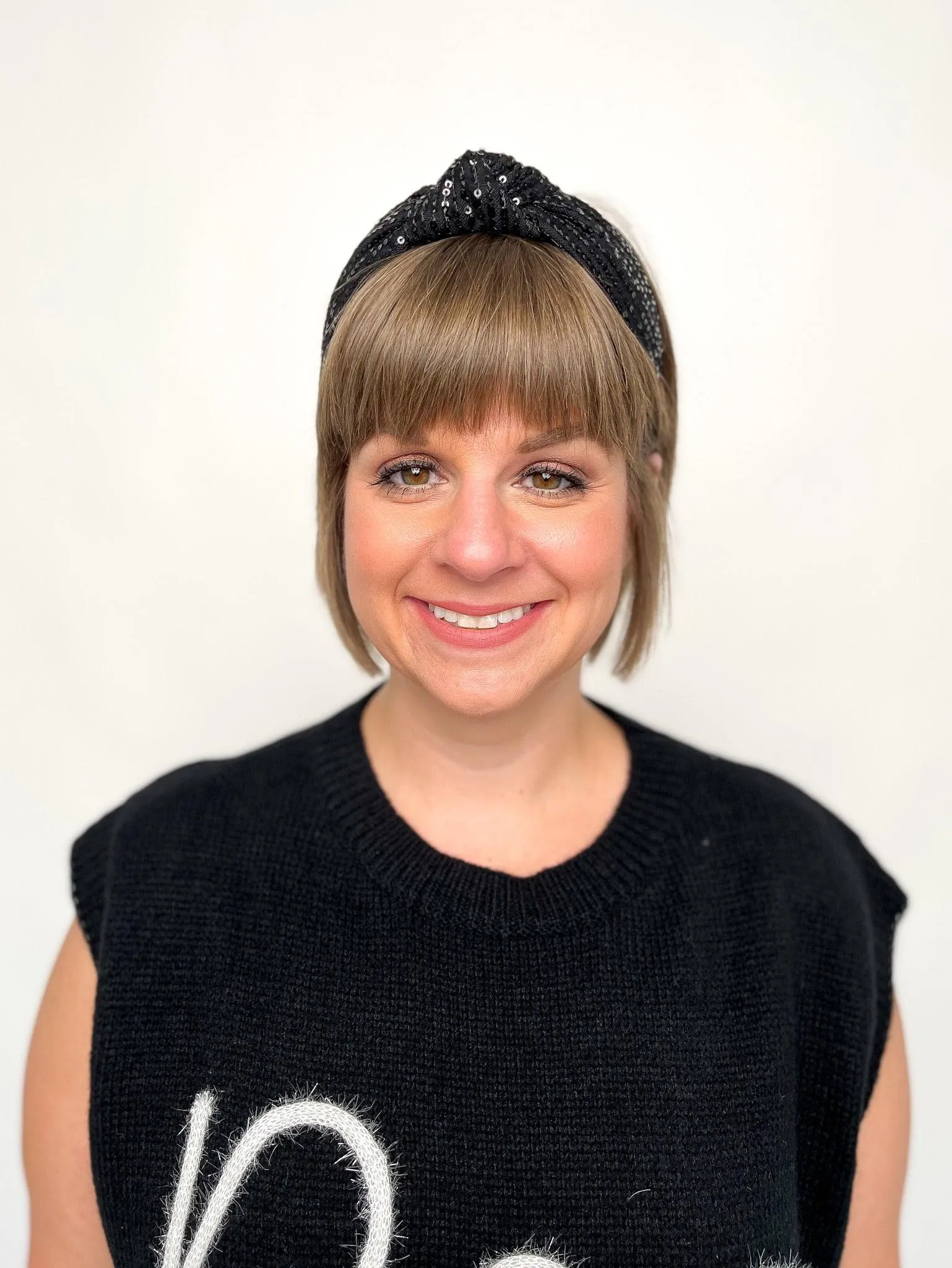 Black Sequin Headband