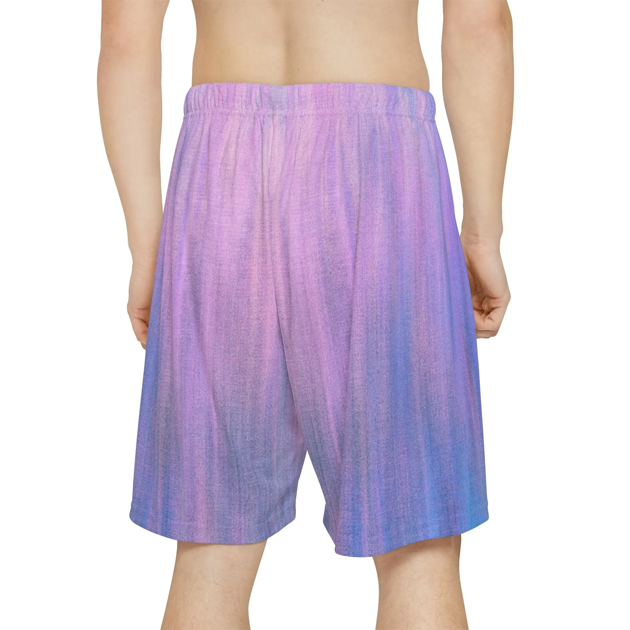 Blue & Purple Metalic - Inovax Men’s Sports Shorts