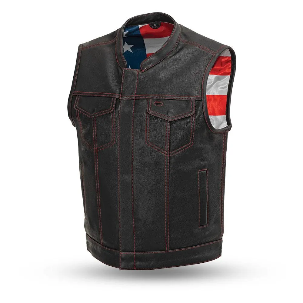 Born Free Motorcycle Leather Club Vest