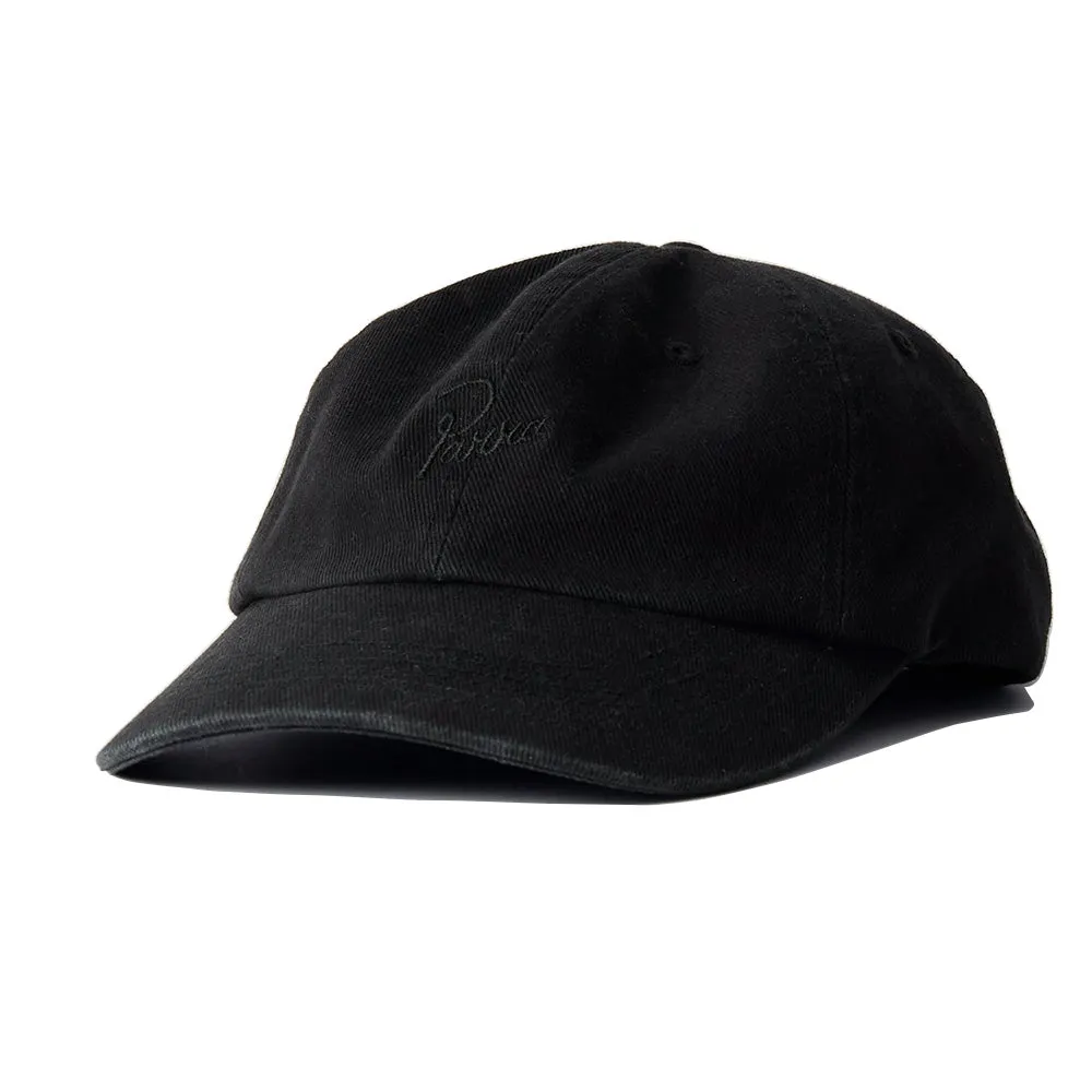 BY PARRA SIGNATURE 6 PANEL HAT // BLACK