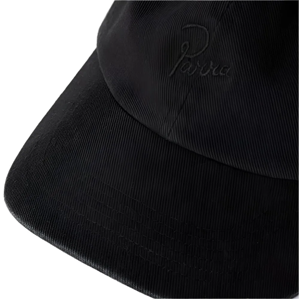 BY PARRA SIGNATURE 6 PANEL HAT // BLACK