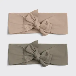 Cotton Adjustable Headband 2pc