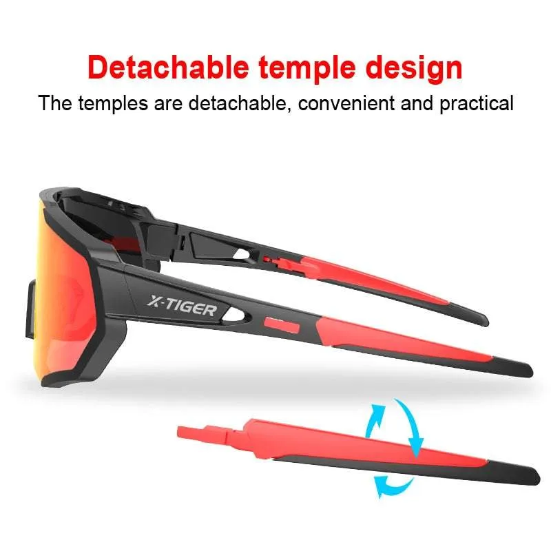 Detachable Protective Sports Glasses with 5 Lenses