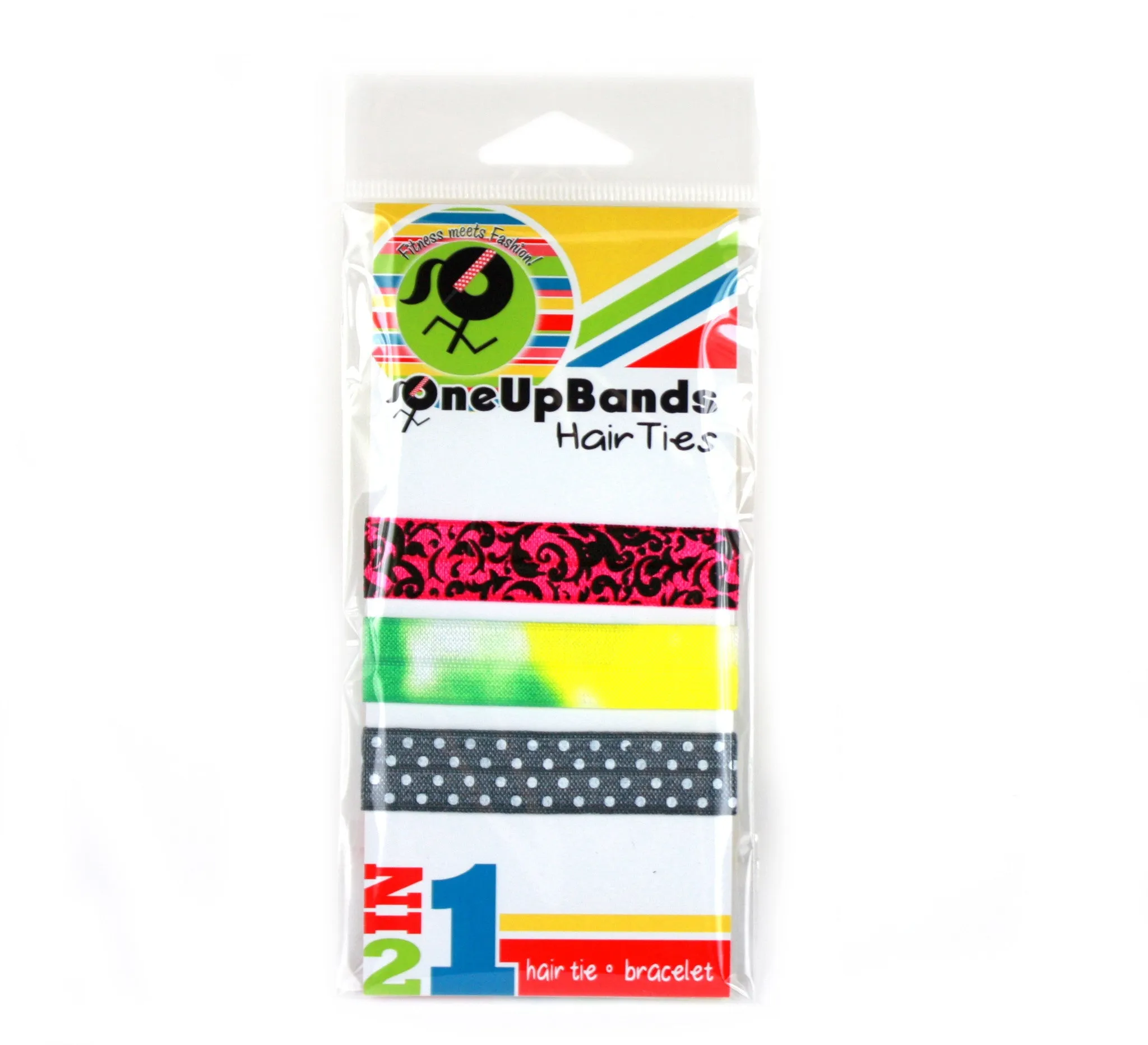 Floral Dots 3 Pack Hair Ties (SKU 7020)