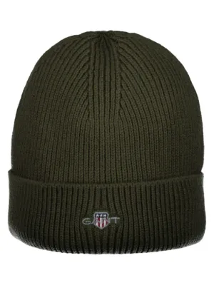 Gant Boys Green Solid Beanie Cap