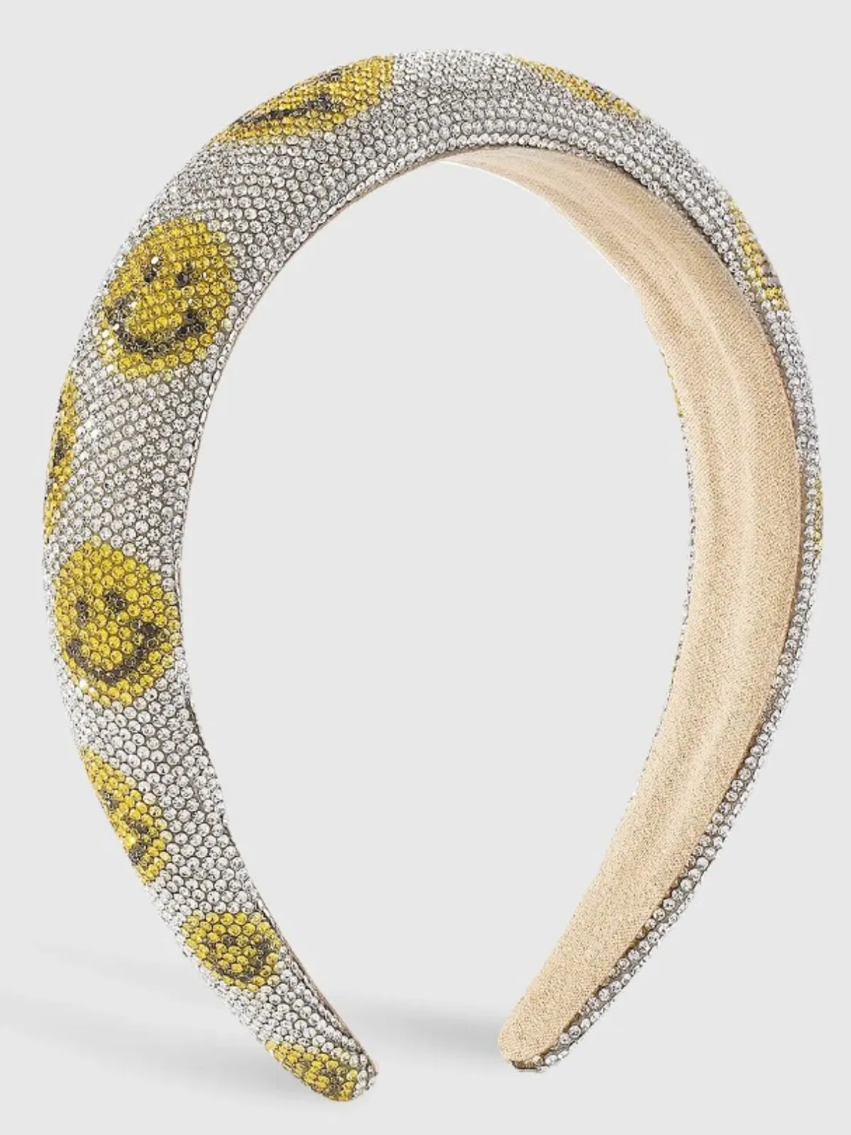 Girls Rhinestone Smiley Headbands