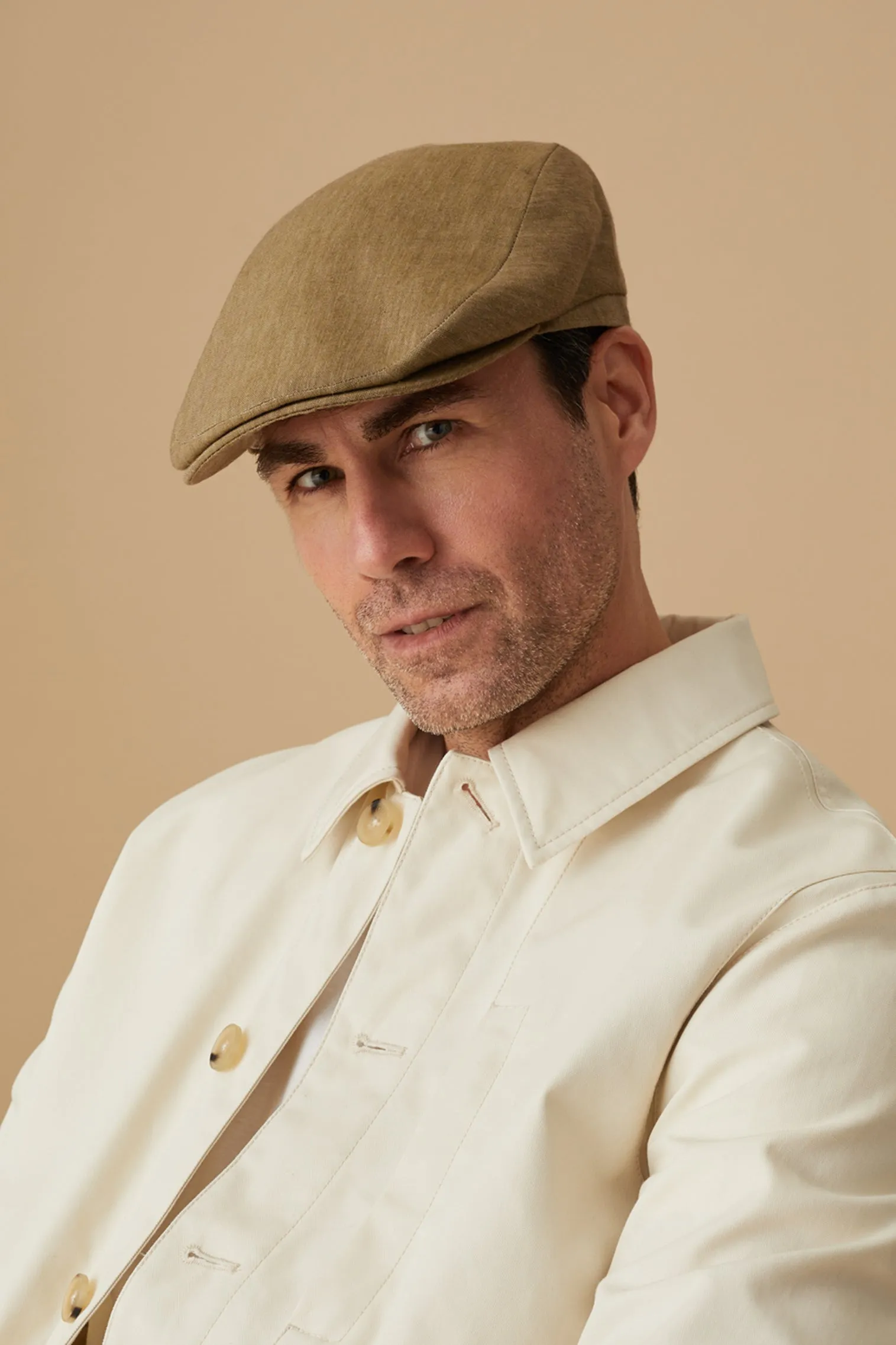 Grosvenor Olive Flat Cap