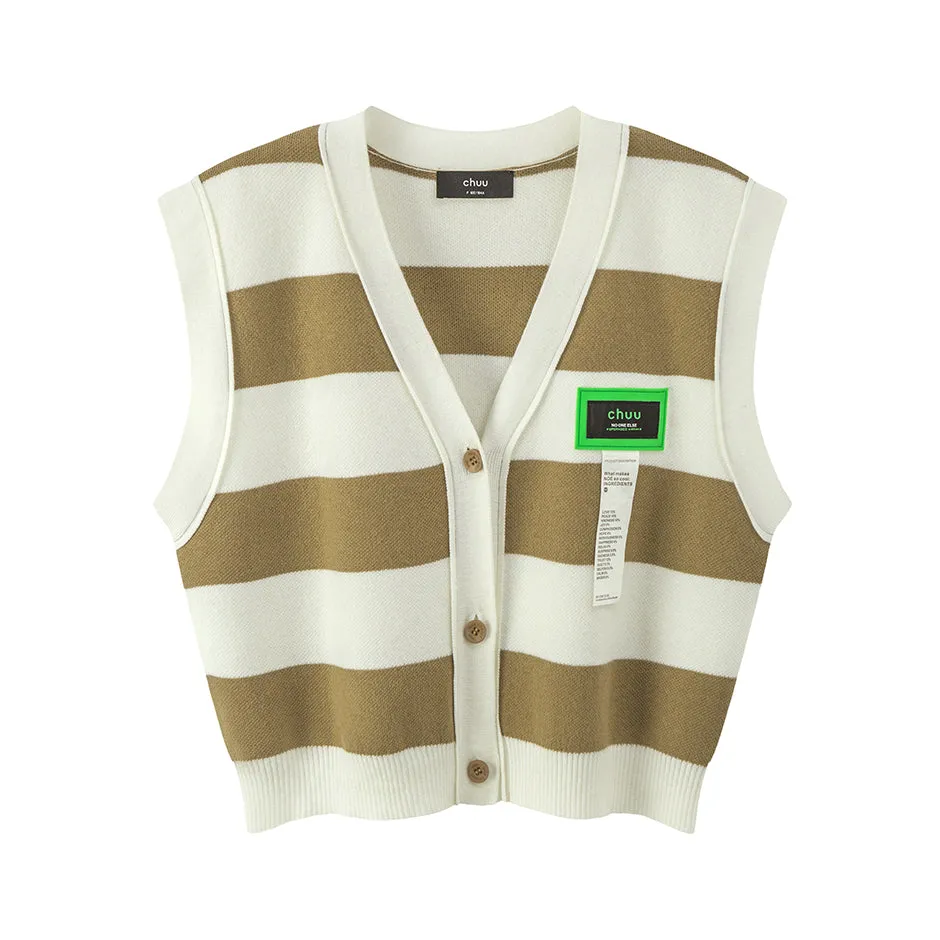 Hopelessly Dreaming Stripes Knit Vest