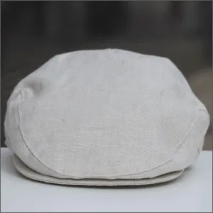 Irish Linen Beige Cap,