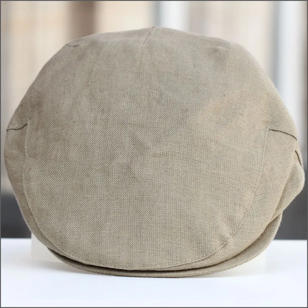 Irish Linen Khaki Cap 