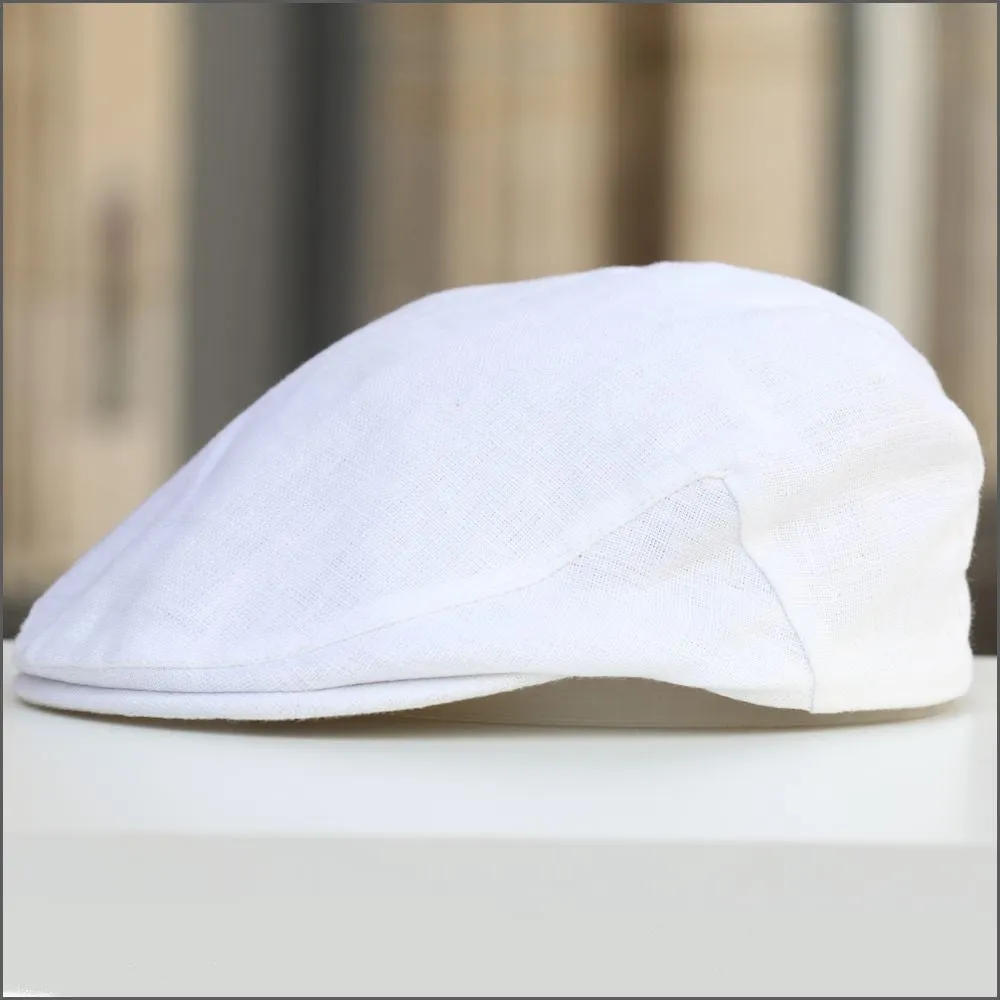 Irish Linen White Cap 