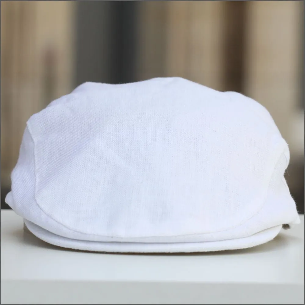 Irish Linen White Cap 