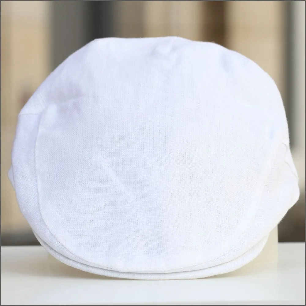 Irish Linen White Cap 