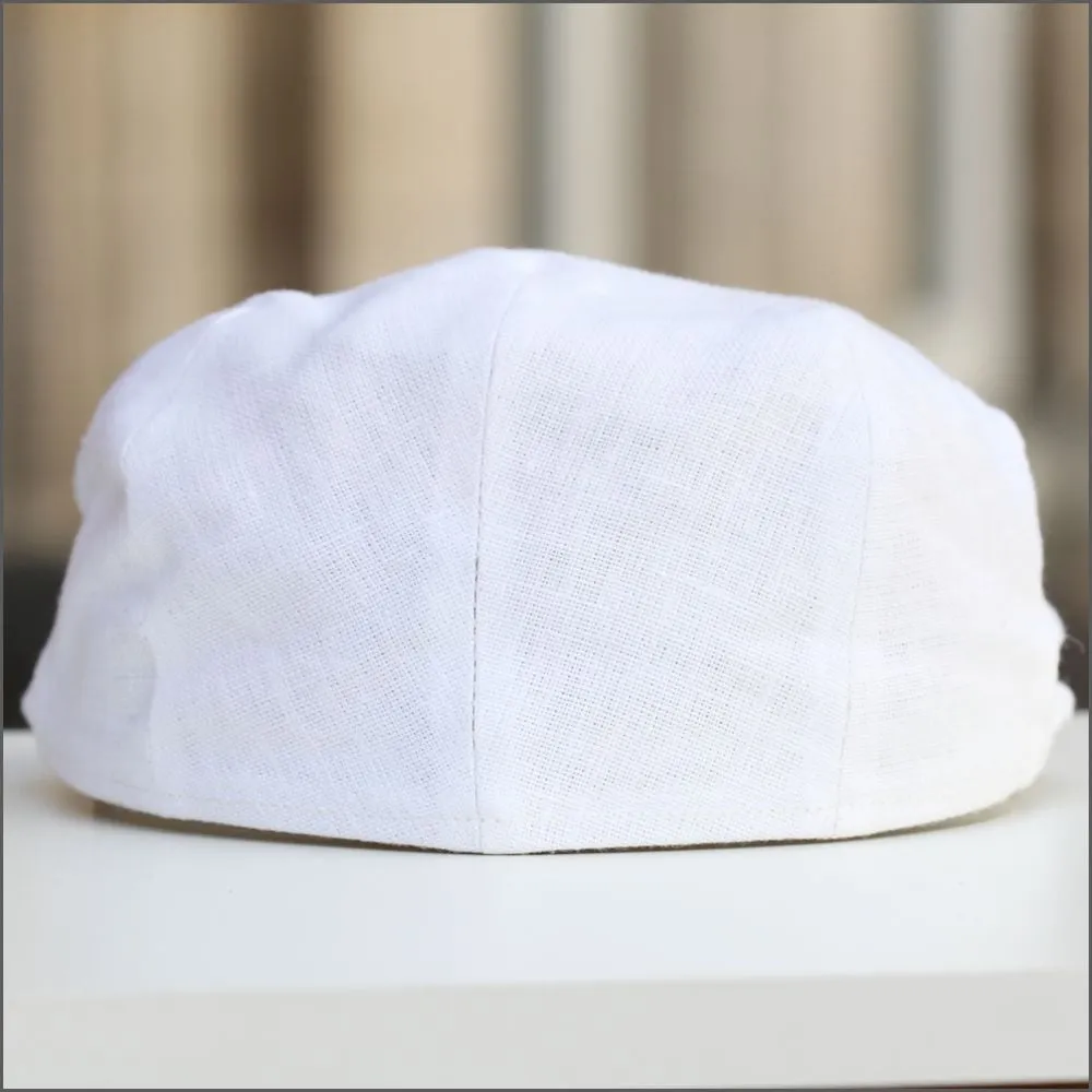 Irish Linen White Cap 