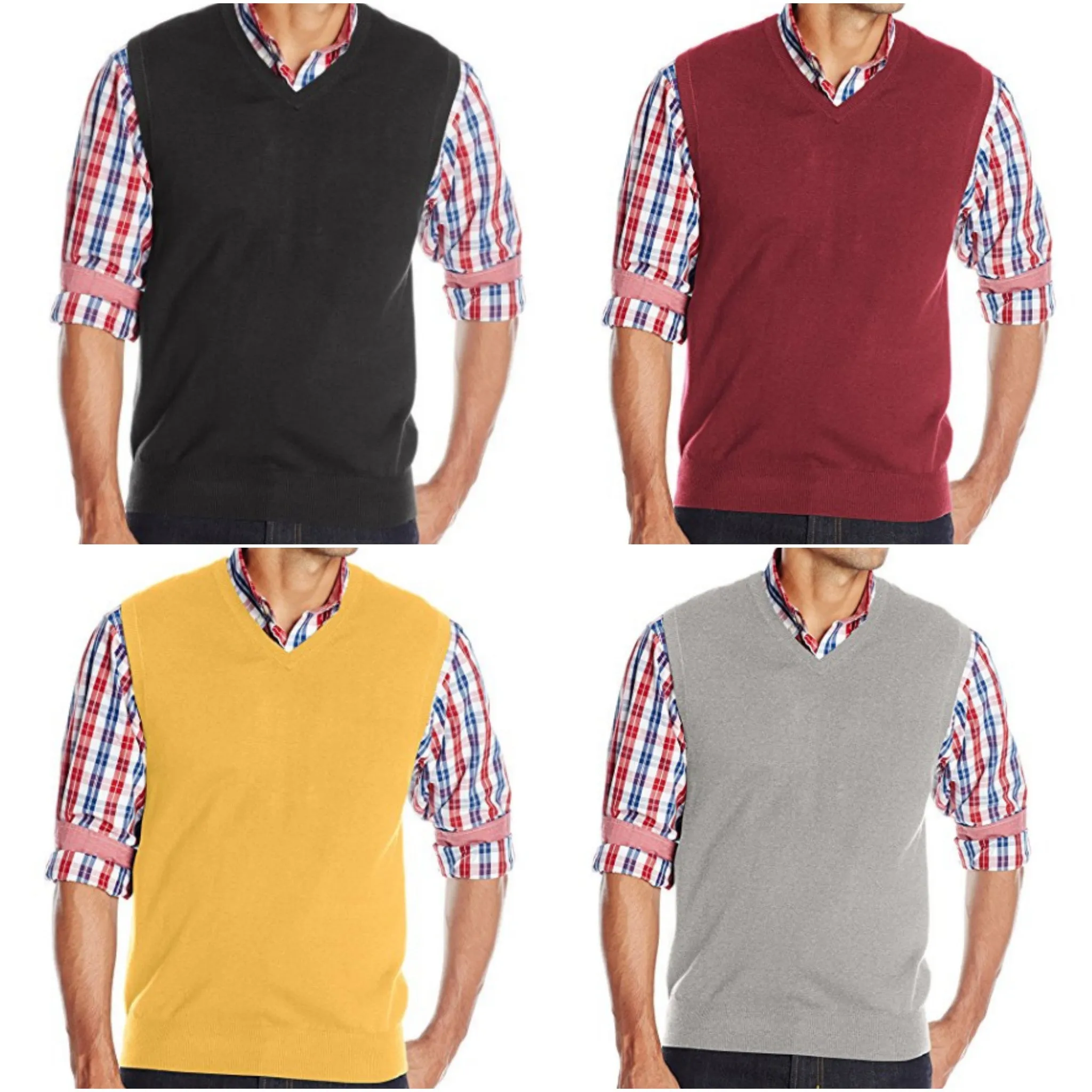 IZOD Men's V-Neck Sweater Vests - 10 colors