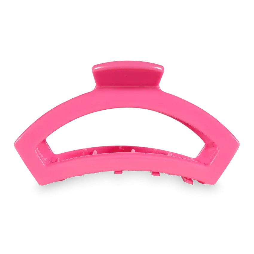 Large Teleties Open Claw Clip - Paradise Pink