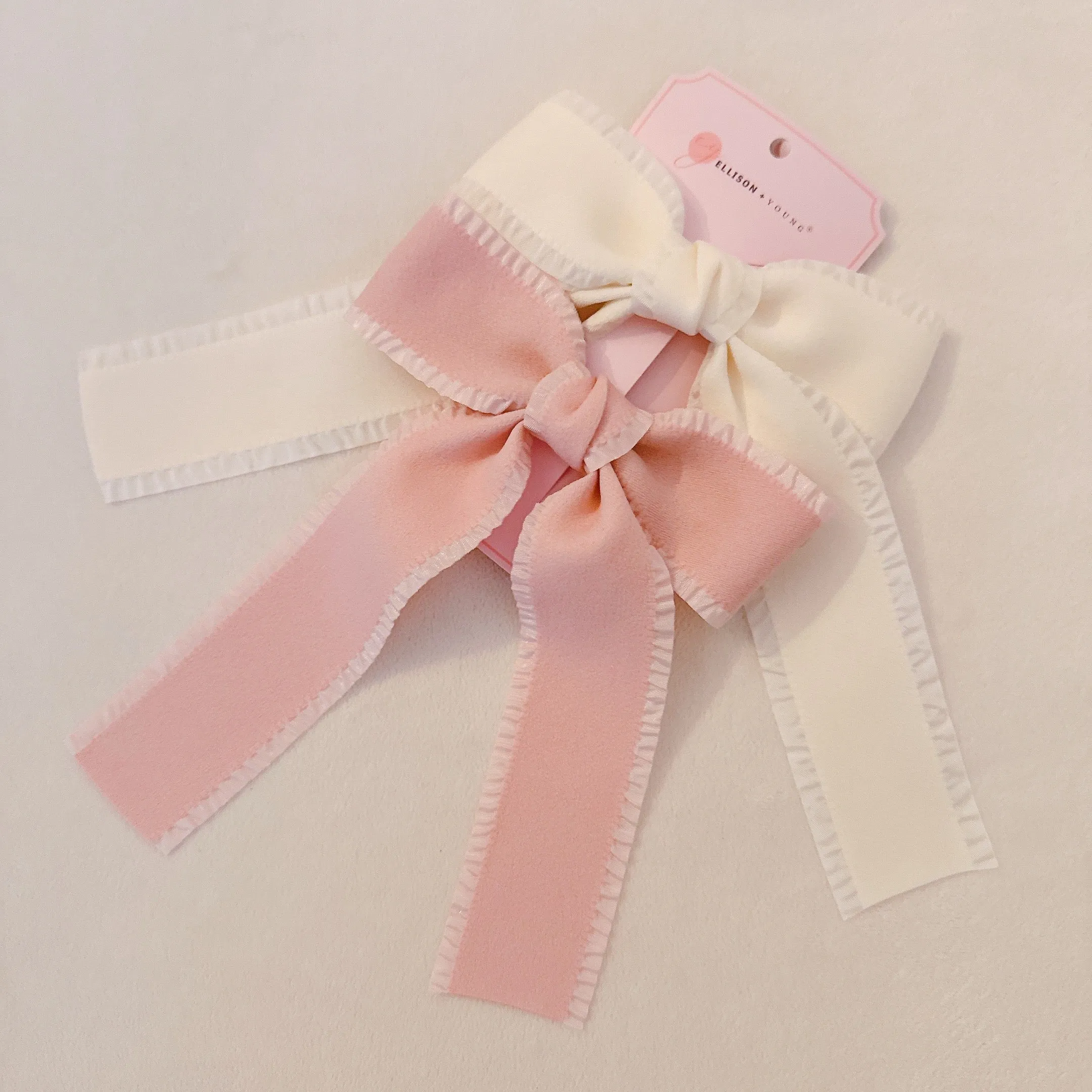 Lovely Edges Bow Hair Clip Set Of 2