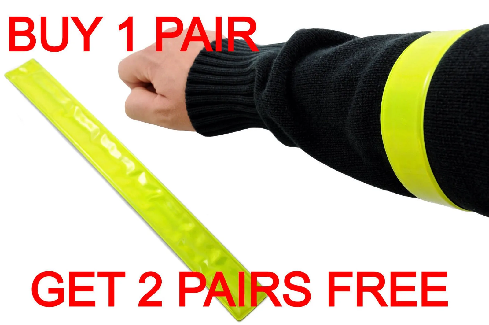 LOW PRICE CHILDREN’S SAFETY HI VIZ HI VIS VISIBILITY REFLECTIVE SNAP WRAP ARMBAND