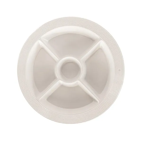 Melamine Pinstripes Divided Dish