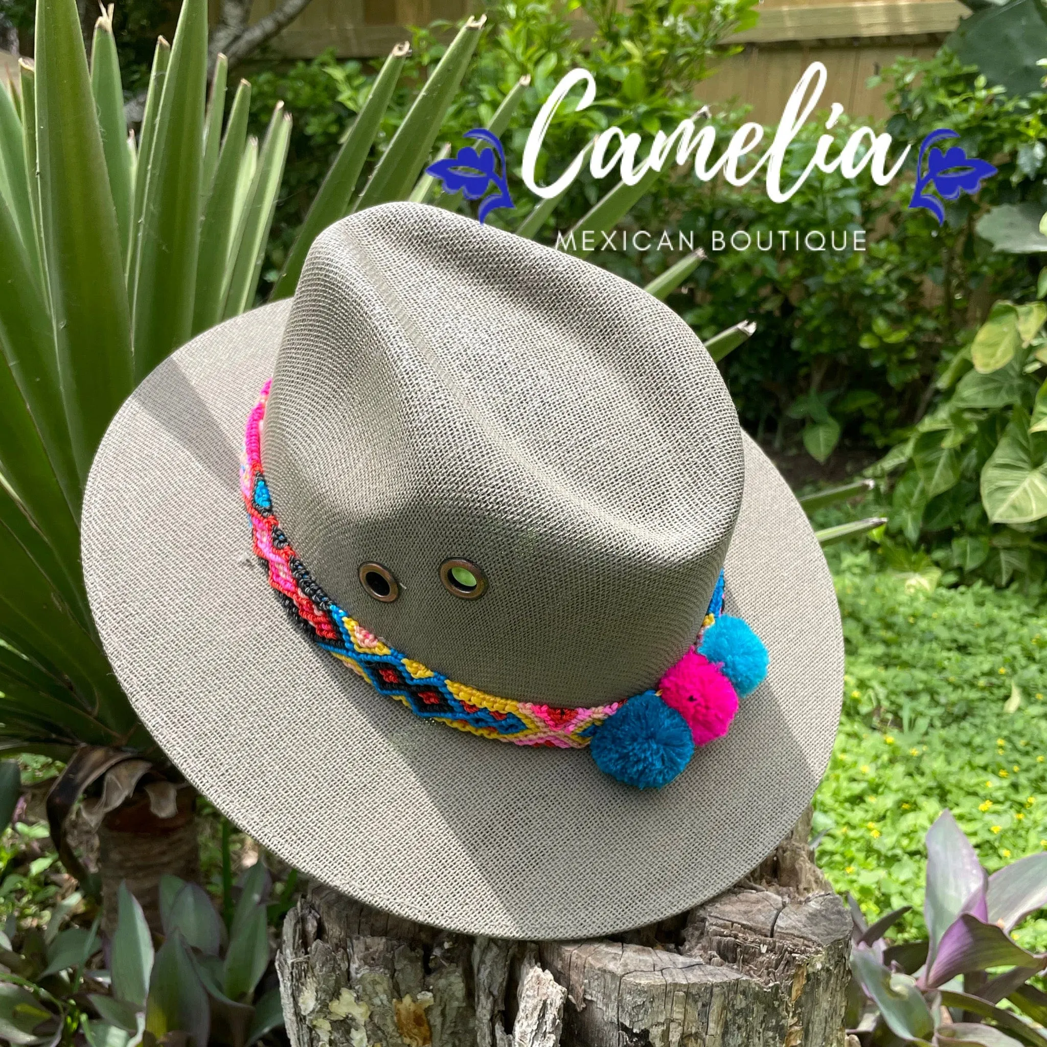 Mexican Sun Hat Pom-Poms