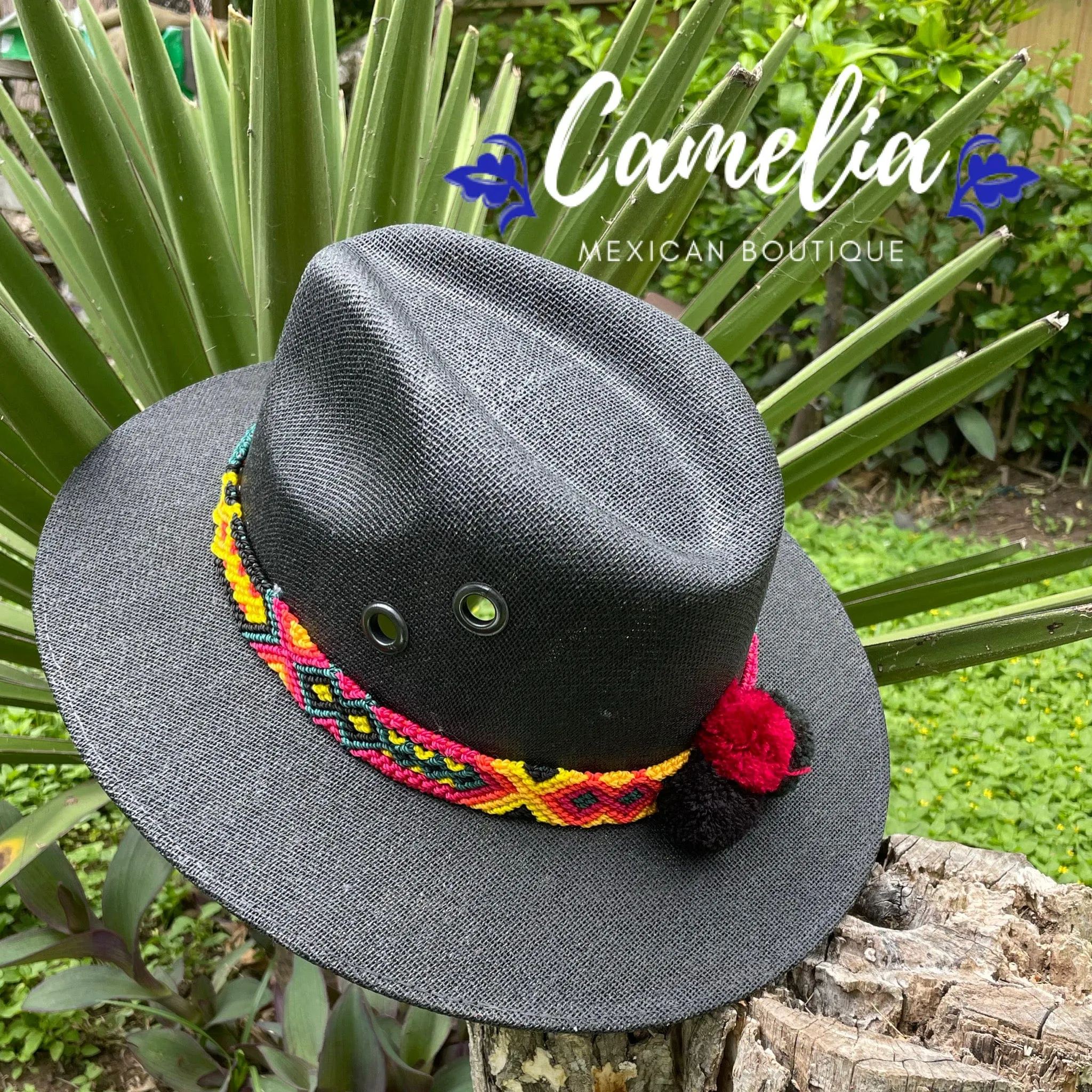 Mexican Sun Hat Pom-Poms