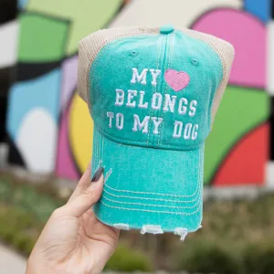 My Heart Belongs To My Dog Wholesale Trucker Hats