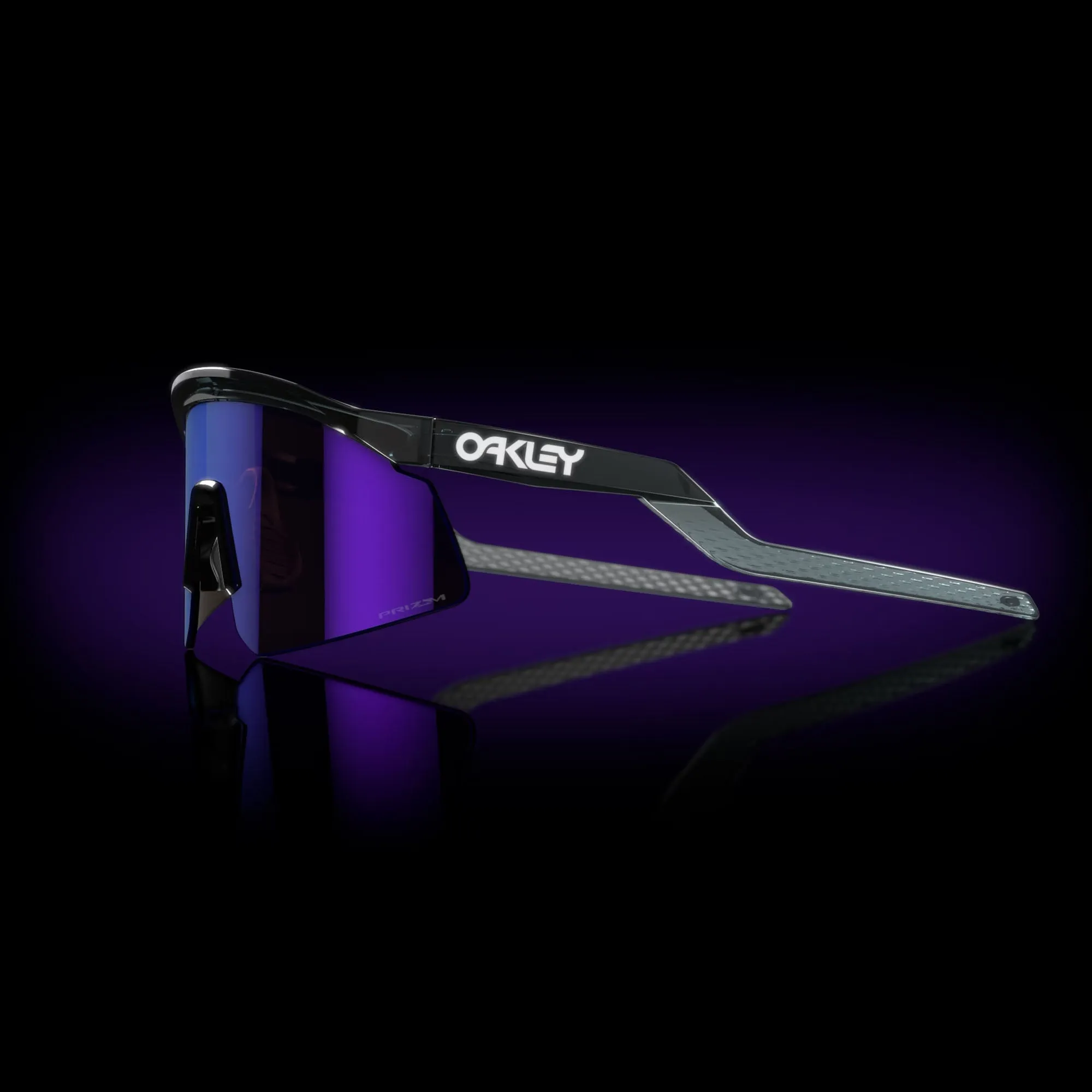 Oakley OO9229-0437 Hydra OO 9229 Men's Sunglasses Transparent Black Prizm Violet 37 13 139