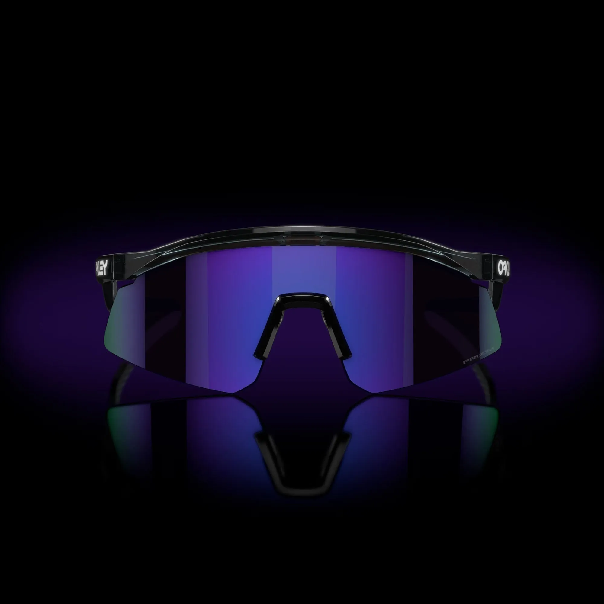 Oakley OO9229-0437 Hydra OO 9229 Men's Sunglasses Transparent Black Prizm Violet 37 13 139