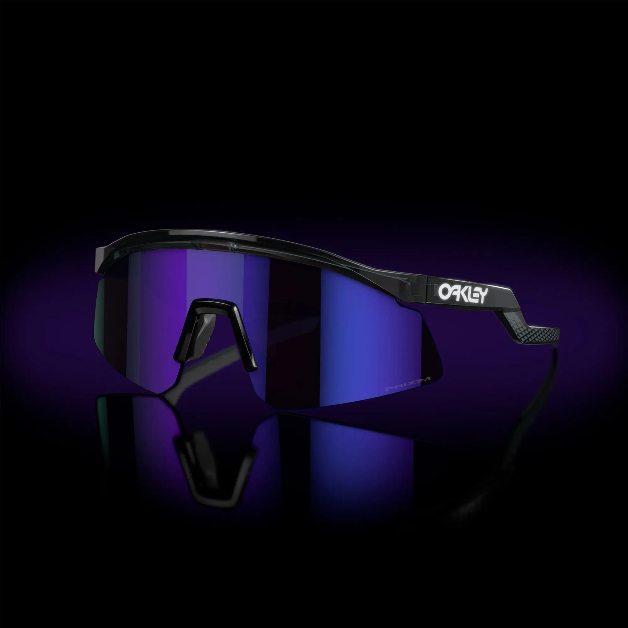 Oakley OO9229-0437 Hydra OO 9229 Men's Sunglasses Transparent Black Prizm Violet 37 13 139