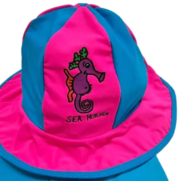 Ozi Varmints Lycra Panel Hat - Pink/Aqua