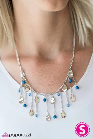 Paparazzi Necklace ~ Summer Mermaid - Blue