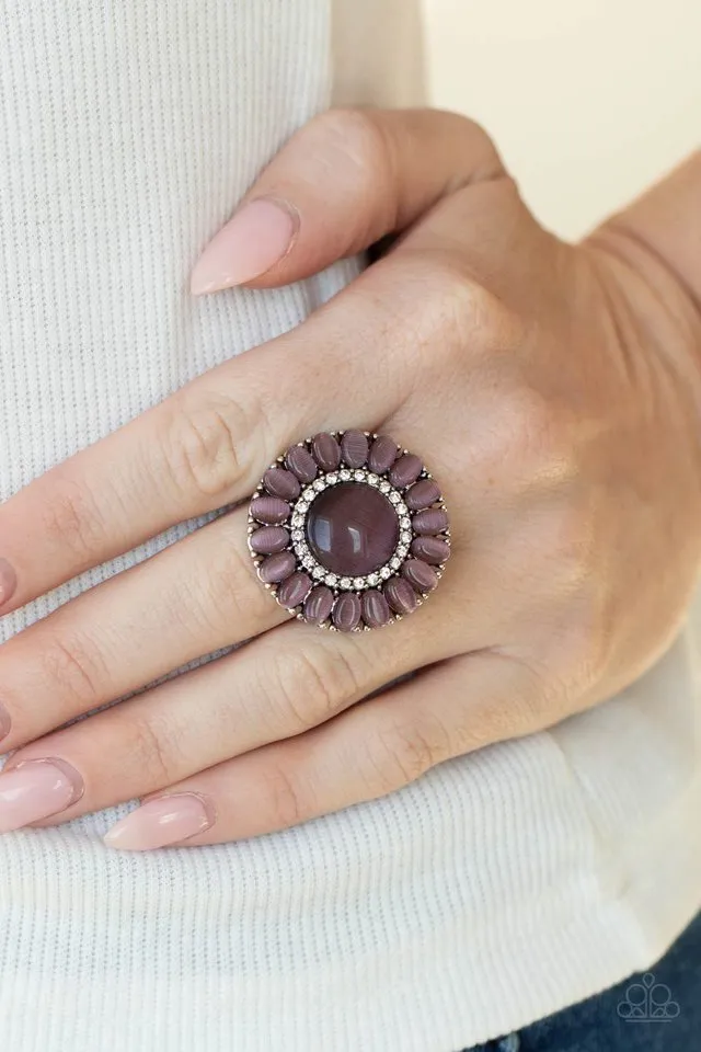 Paparazzi Ring ~ Elegantly Eden - Purple