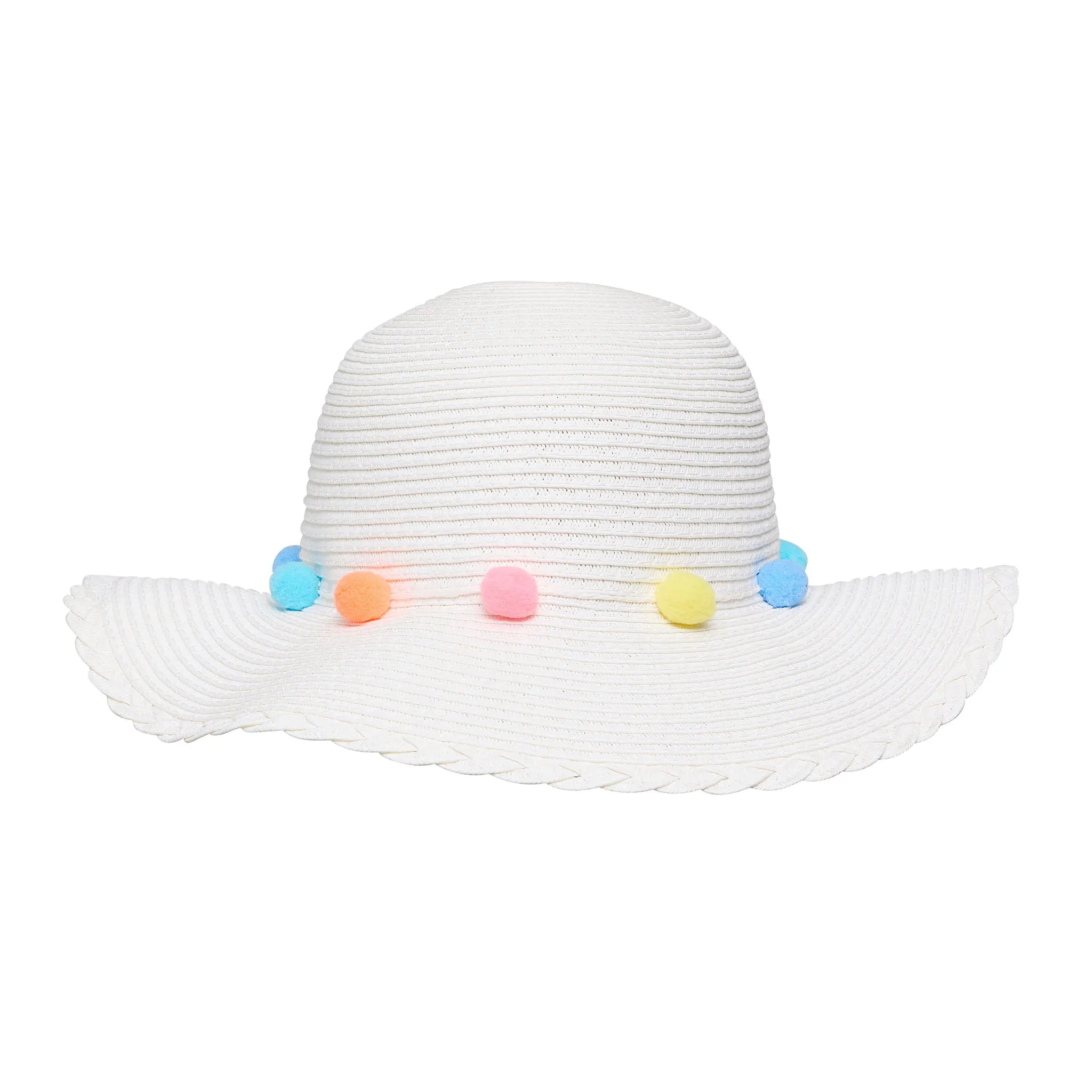 Pastel Pompom Sunhat