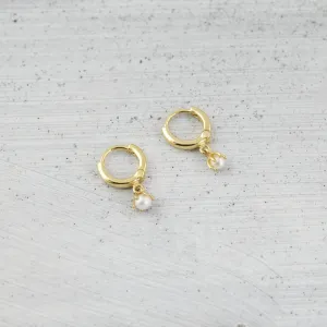 Pearl blossom sleeper Earring (single) - 14K/ 18K Gold