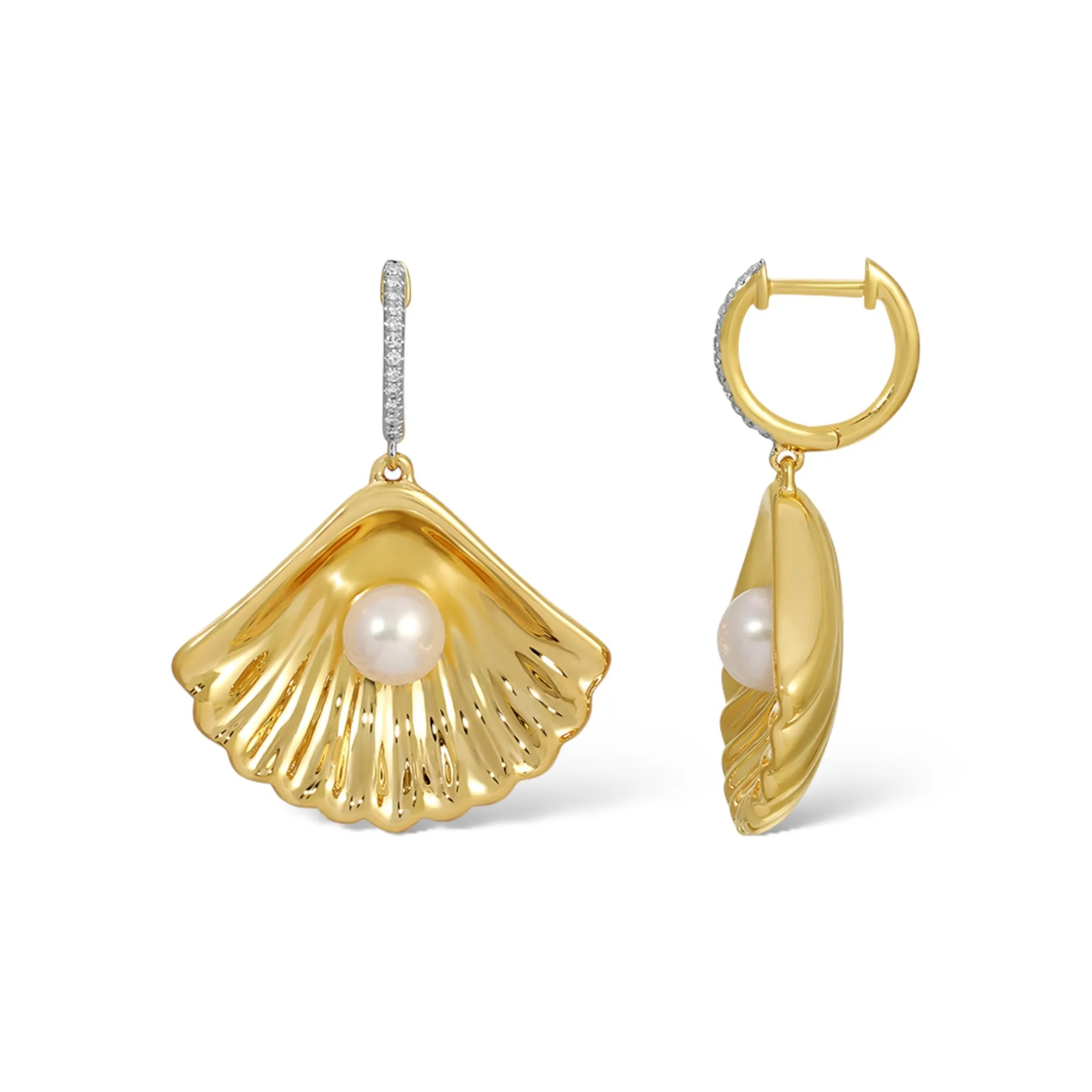 Pearl Open Shell Earrings