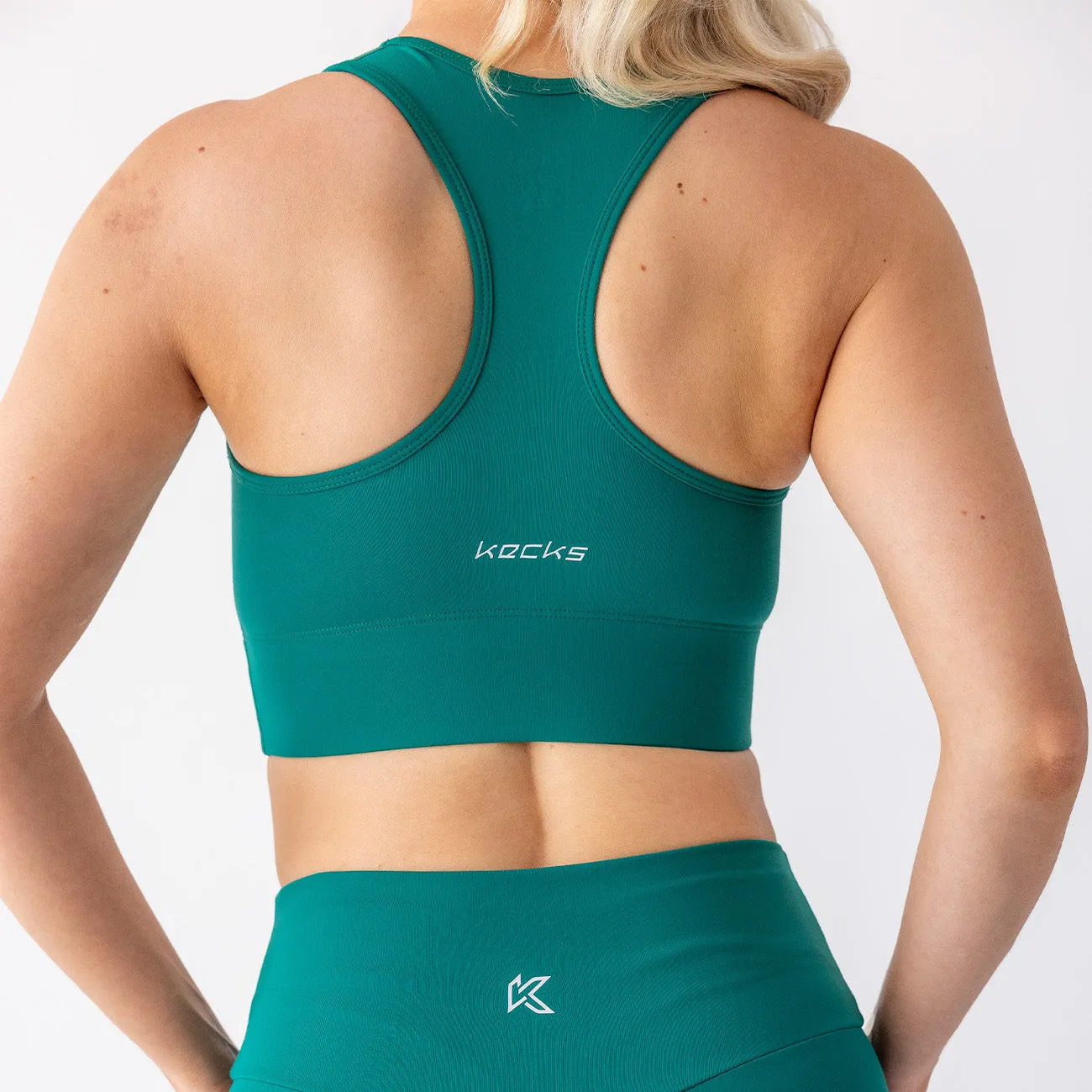 Pine Green Active Sports Bra