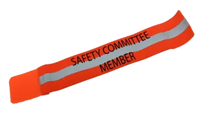 Safety Committee Member Reflective Elastic Arm Band, Leg Band